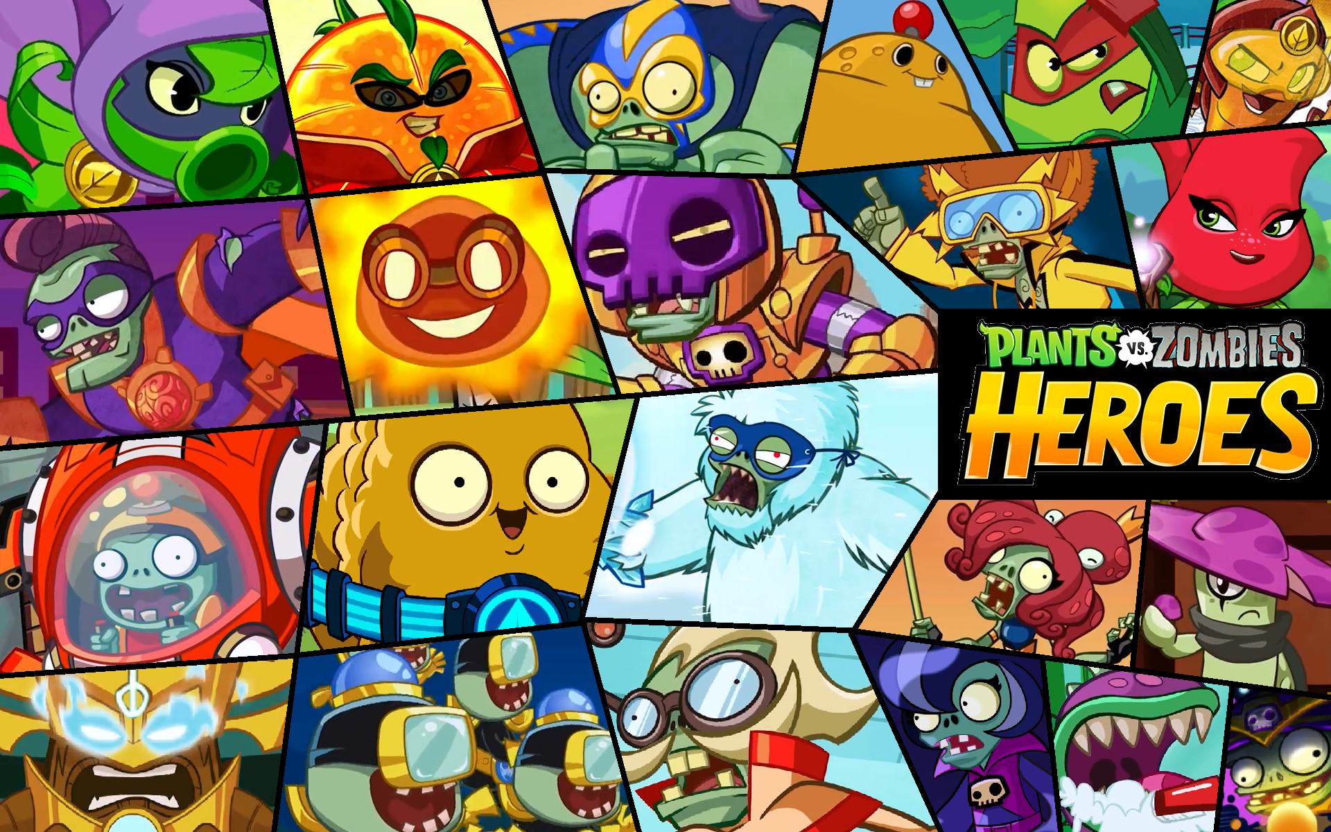 Plants vs Zombies Heroes Collage Wallpaper by PhotographerFerd on ...