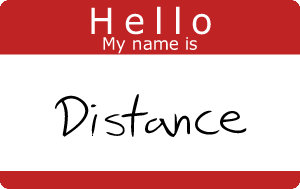 hello my name is distance