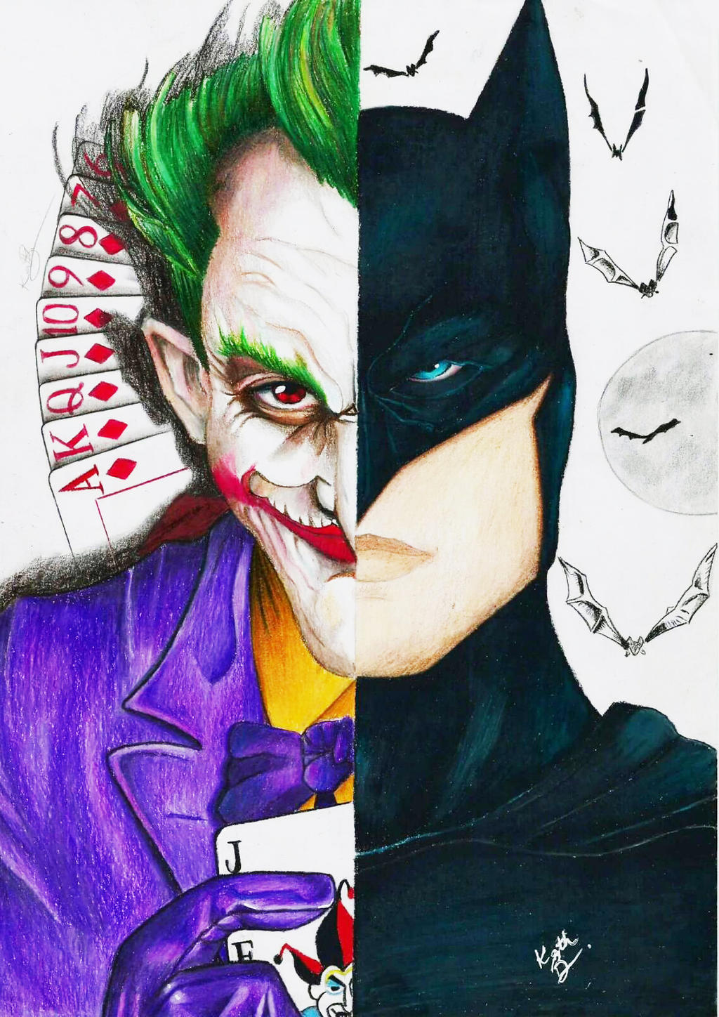 Batman e Coringa by BlackKatdrawings on DeviantArt