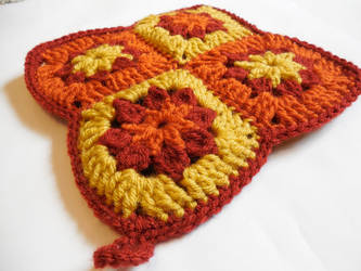 Autumn Red Leaf Potholder