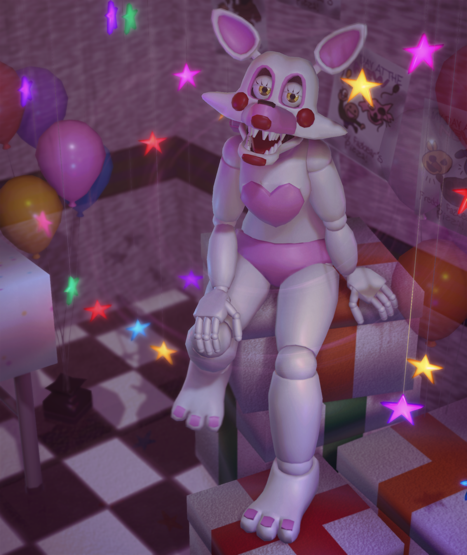 Mangle (toy foxy rebuild fnaf2 - ibisPaint