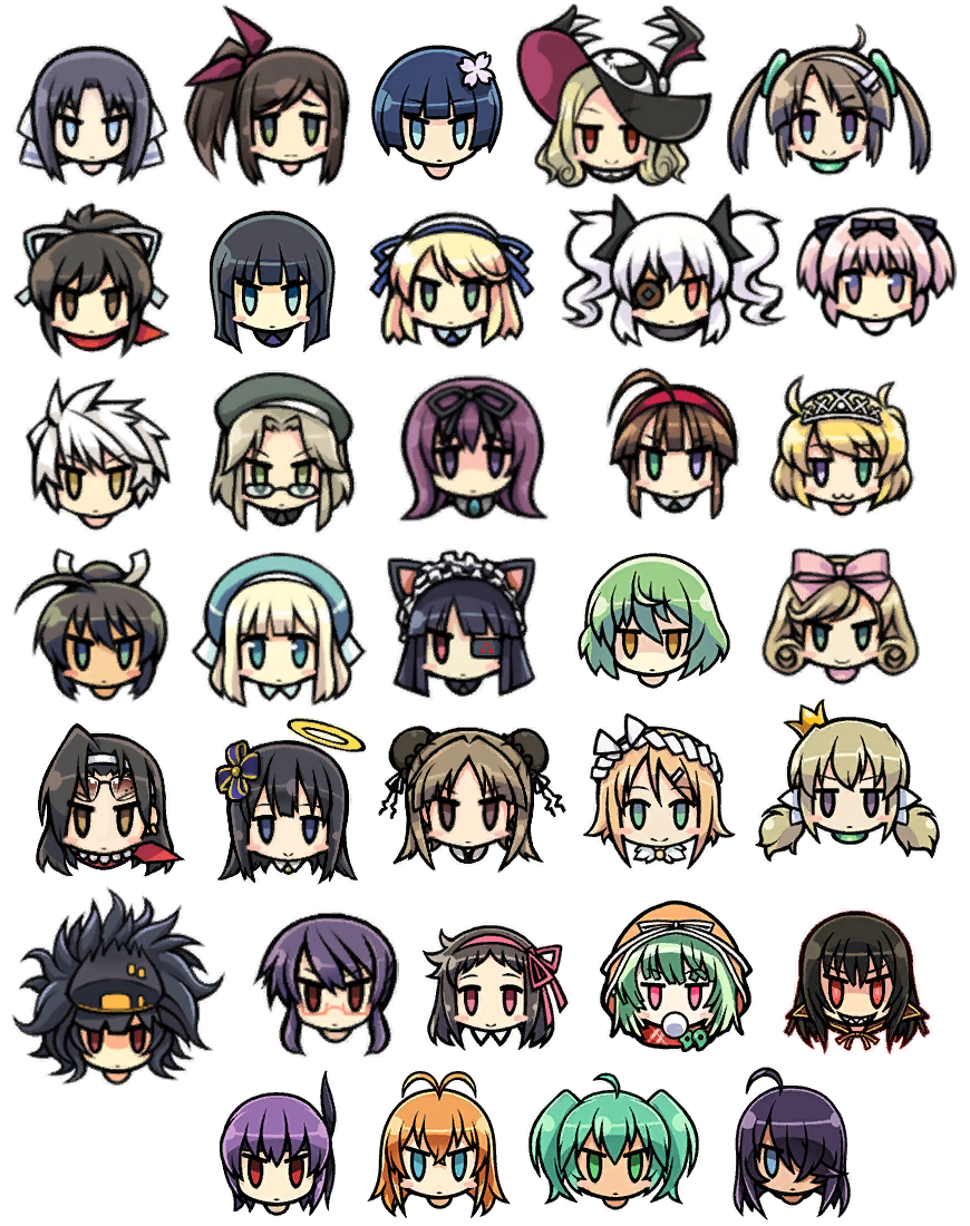 Senran Kagura Estival Versus - Character Icons by CrimsonAkato on