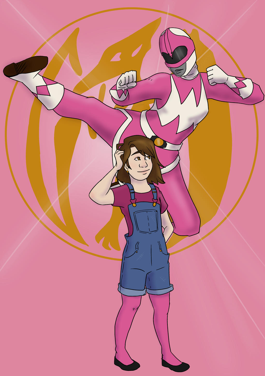 Pink Ranger Mech Pink Ranger by RemyJinx on DeviantArt