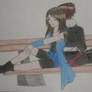 Squall and Rinoa sitting