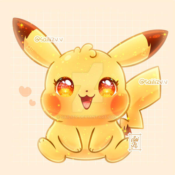 POKEMON PIKACHU FANART by sailizv.v by sailizv on DeviantArt