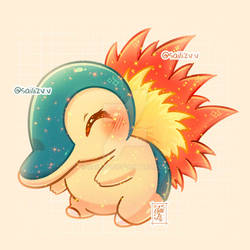 Pokemon Cyndaquil Kawaii by sailizv.v