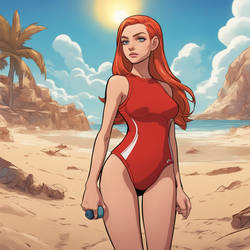 Kim Possible On Lifeguard Duty (2)