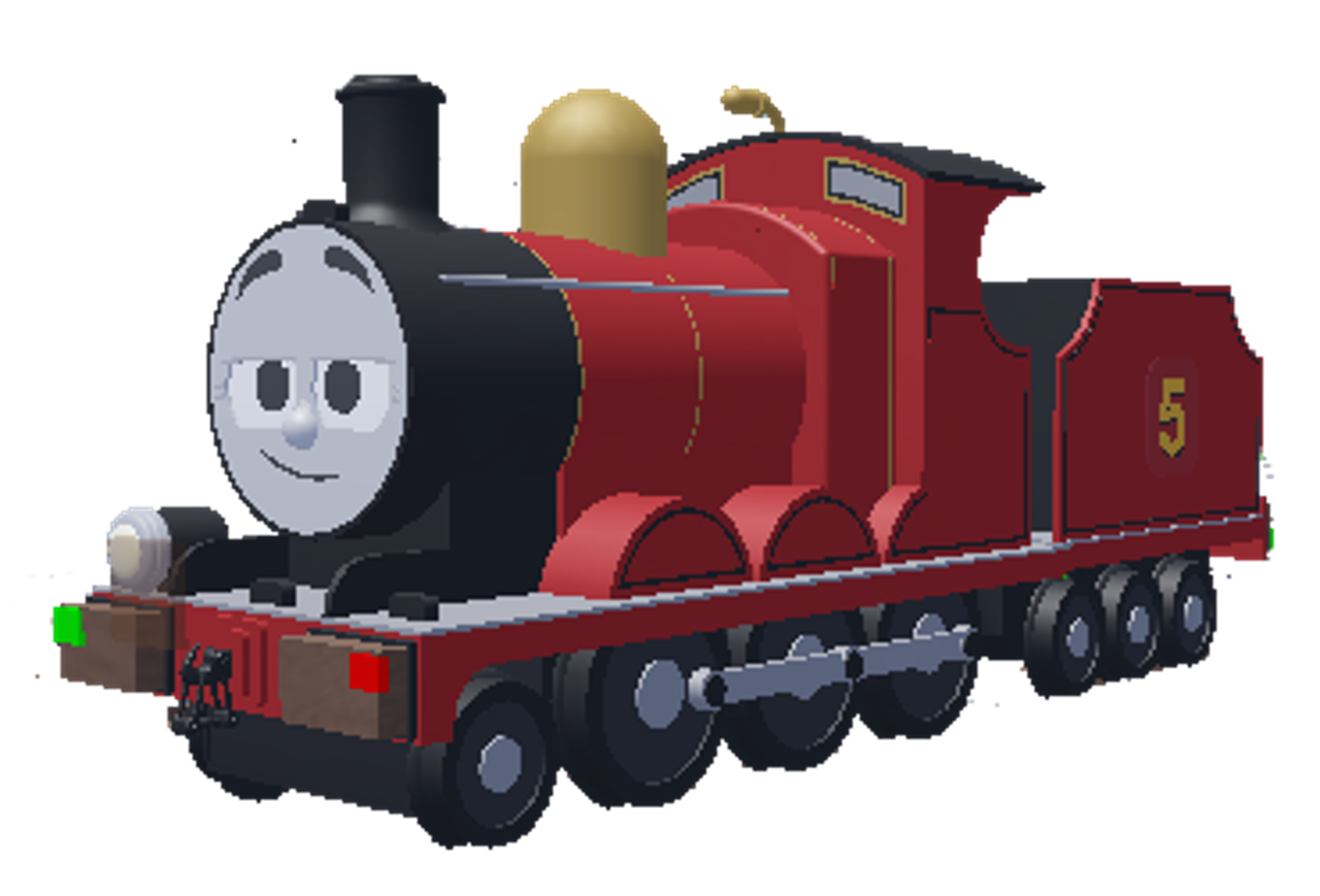 James The Red Engine (3D view) by Princess-Muffins on DeviantArt