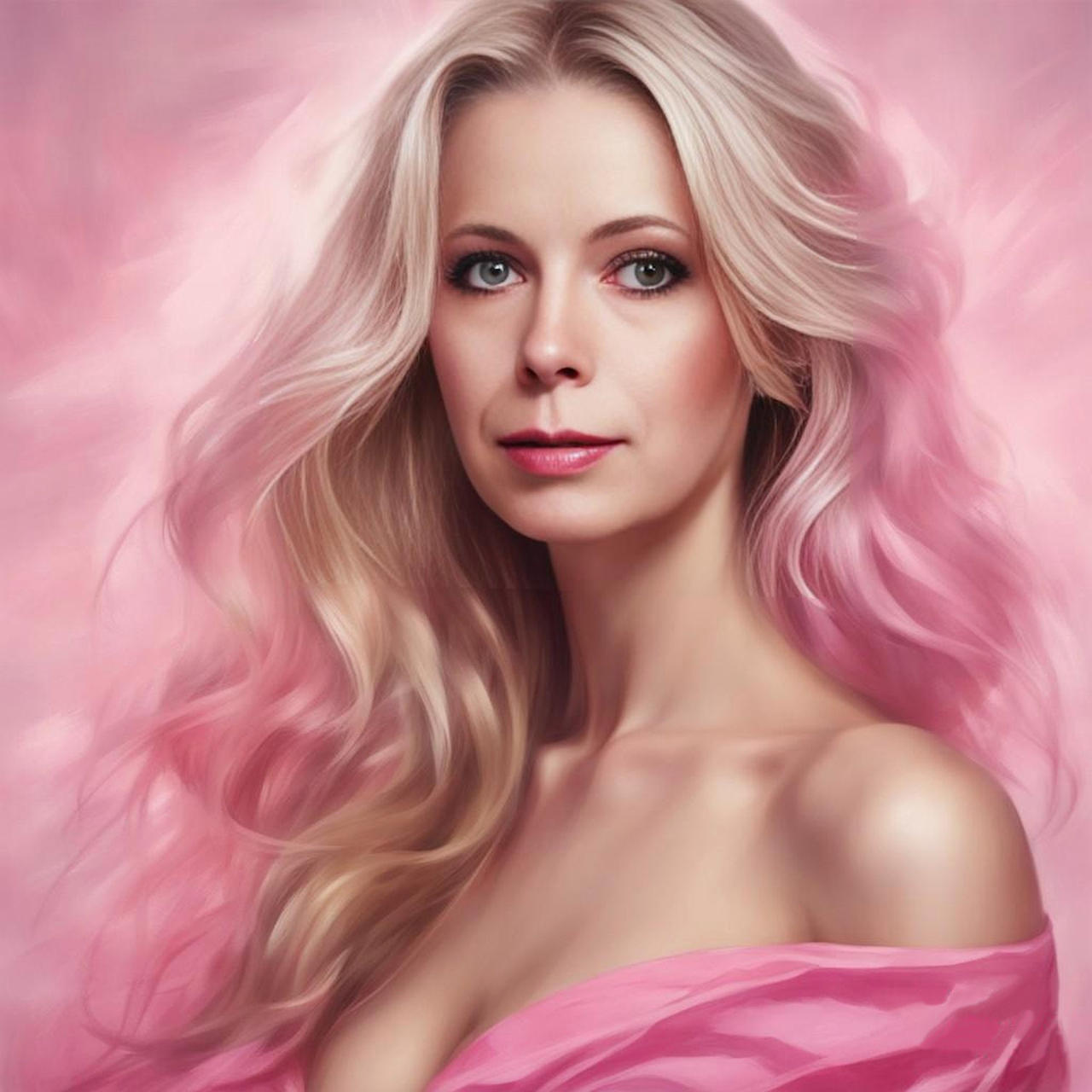 Pink Portrait Pink Portrait by FrozeToes on DeviantArt