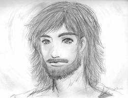 Sketch: Jesus Christ (manga version?)