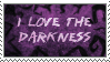 Stamp: I love the darkness by Esther-Sanz