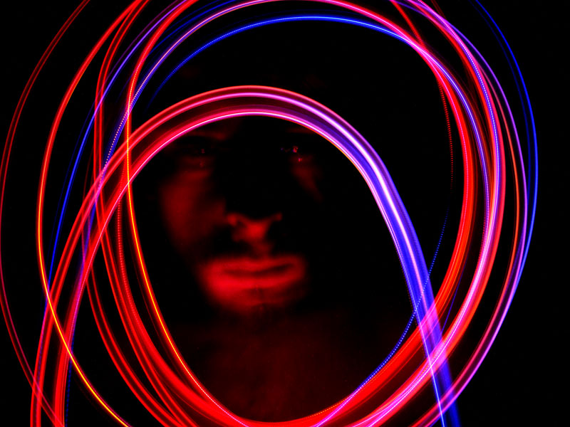 Light painting - self portrait