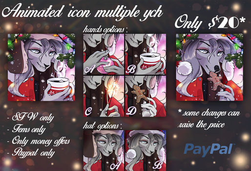 [OPEN]  FEM ANIMATED ICON MULTIPLE YCH