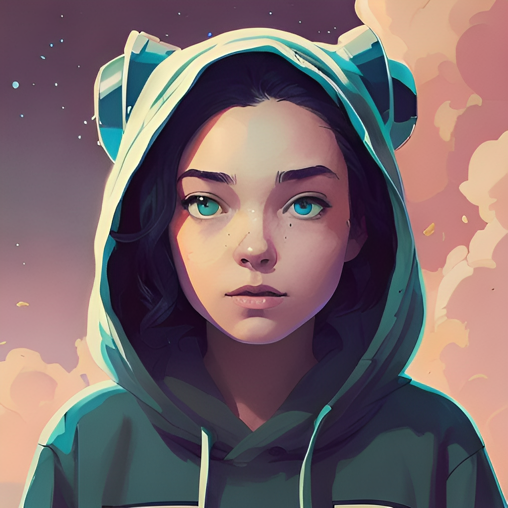 A Beautiful Girl Wearing Hoodie by Kaito Sensei on DeviantArt