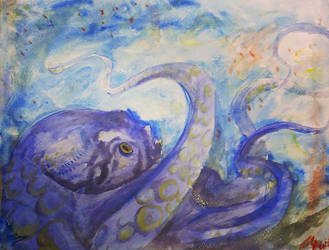 Watercolor Octopus