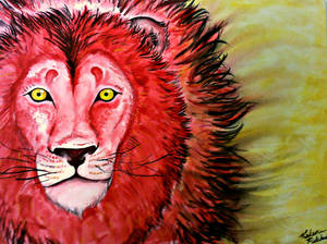 Watercolor Lion