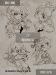 Inked Chibi page by kura-ou