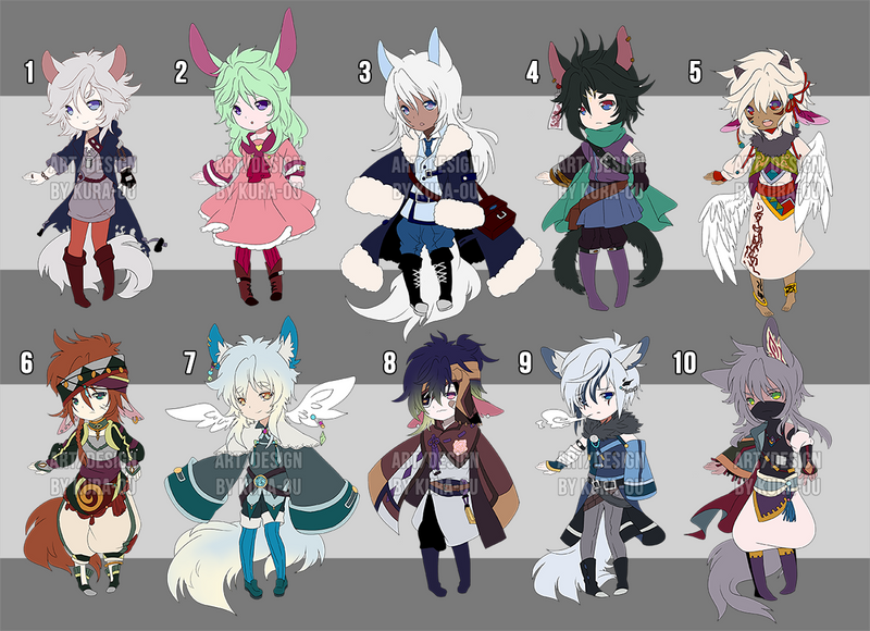 2015_AUGUST CHIBI ADOPTABLE BATCH 1/10 [OPEN]