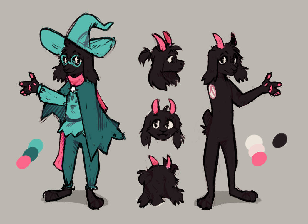 Dark Ralsei Ralsei reference (dark fur) by lonerDemiurge on DeviantArt