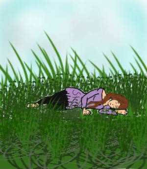 sleeping in the grass