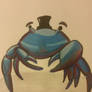 dad made me draw a crab 