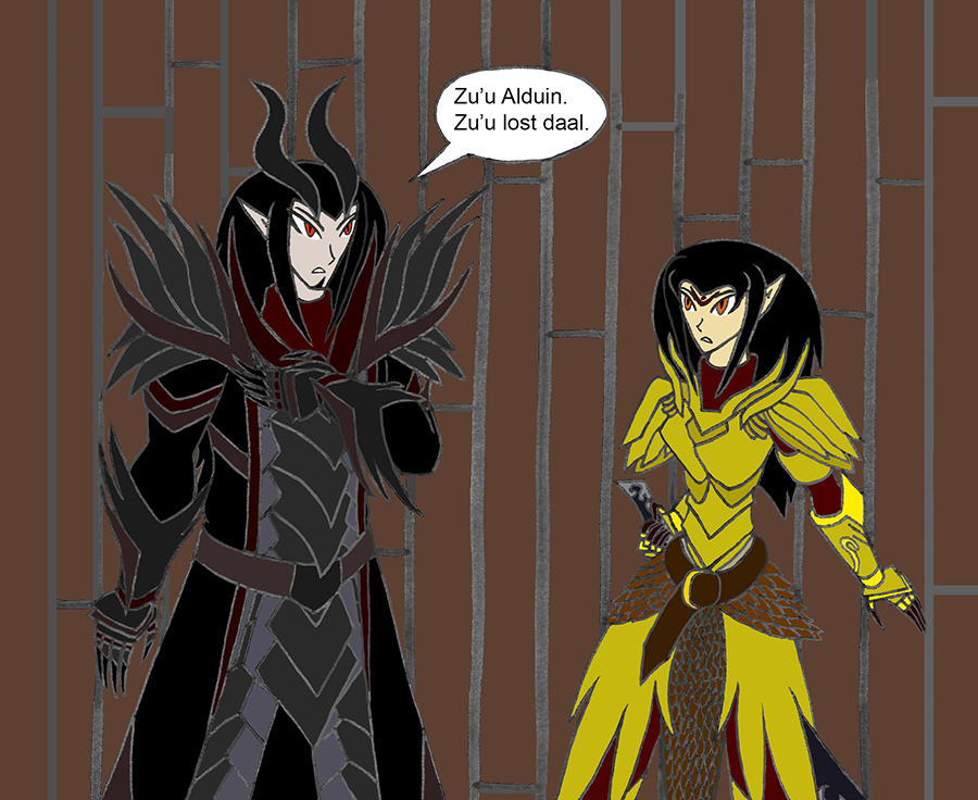 Lina Meets Human Alduin by dragongirl117 on DeviantArt