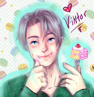 Viktor Eating Cake (Unfinished)