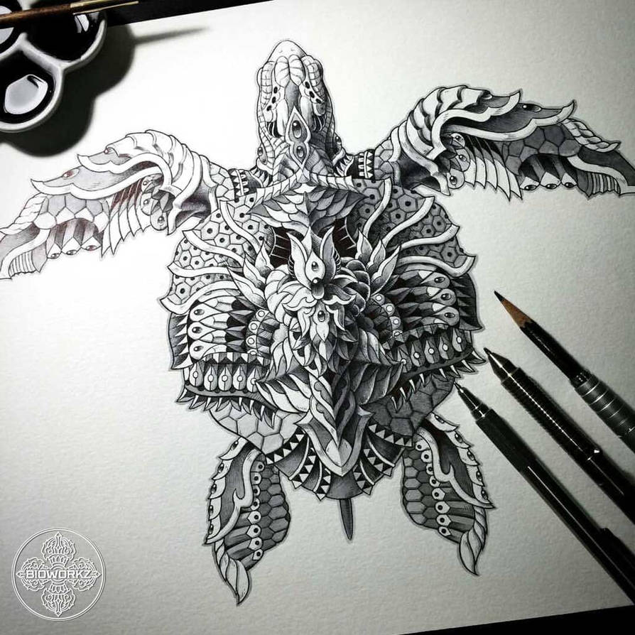 Sea Turtle by BioWorkZ on DeviantArt
