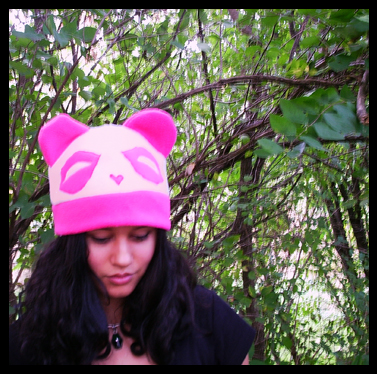 Pink Panda Cap