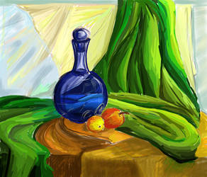 Still Life with a bottle.