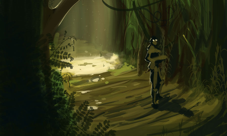 Forest Ghost - speed painting