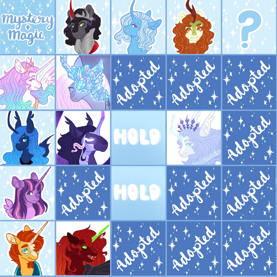 Mystery + Magic Grid CLOSED by merviellee on DeviantArt