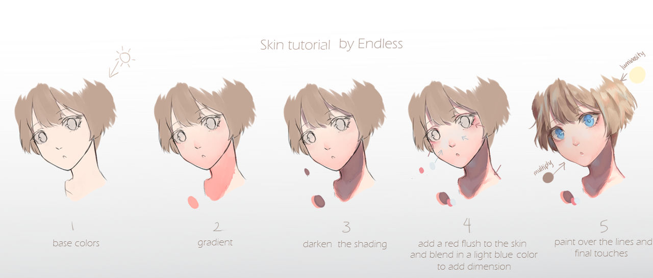 Skin Tutorial (for the face) by EndlessRz on DeviantArt