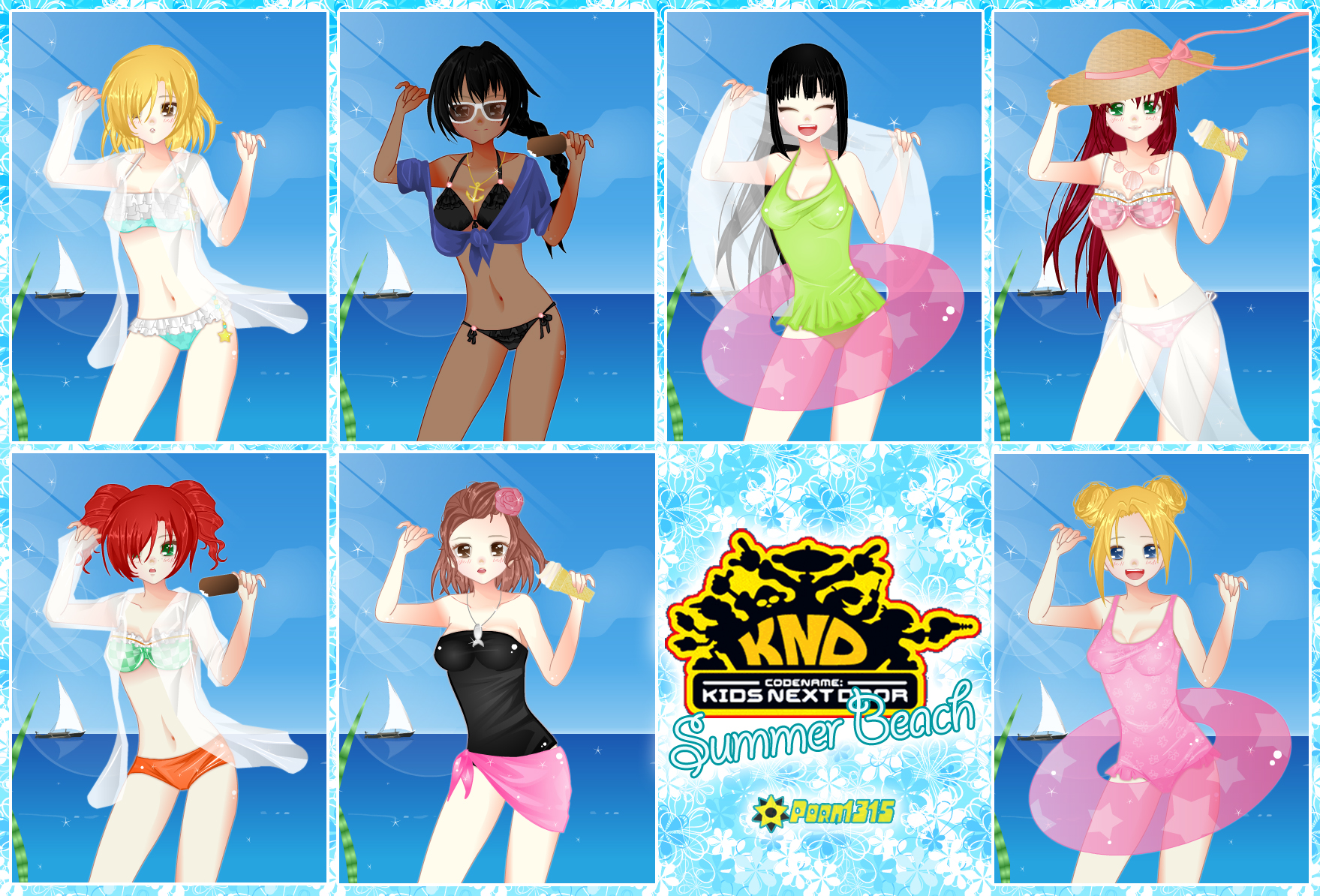 Knd Girls Summer Beach By Rosemary1315 On Deviantart