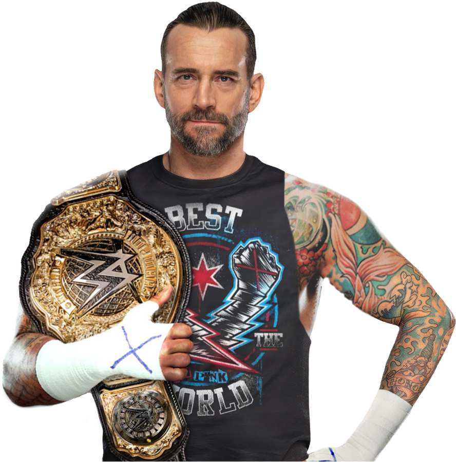 CM Punk *CUSTOM* World Heavyweight champ render by babuguuscooties on ...