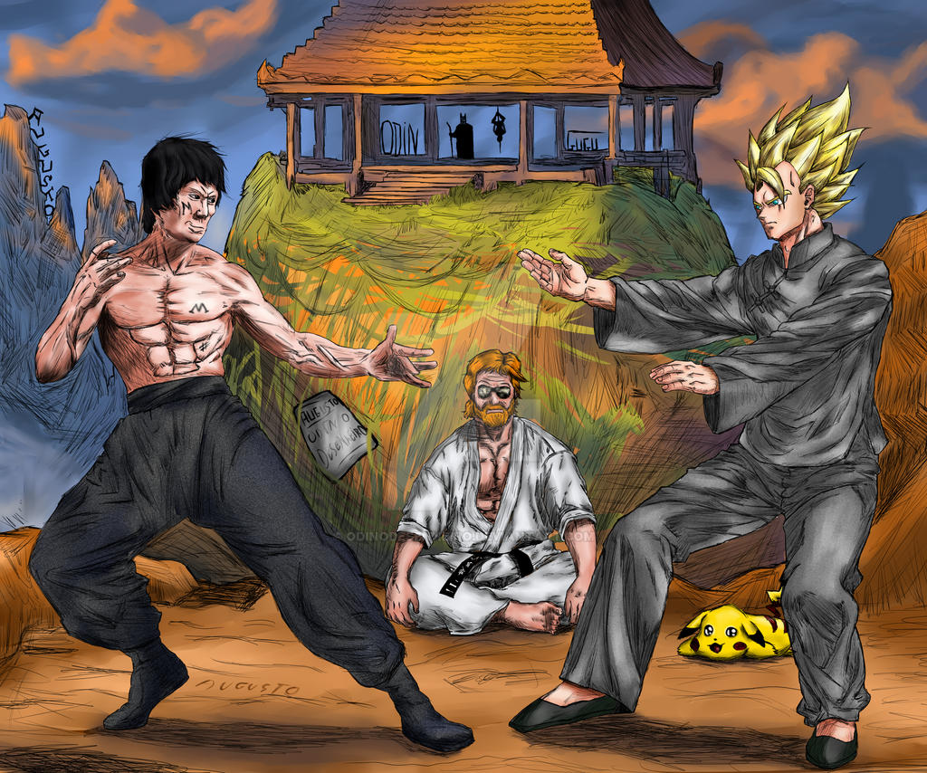 Bruce lee vs Goku Vs Chuck Norris by OdinODesenheiro on DeviantArt