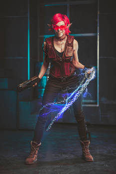 Shadowrun cosplay by Octokuro