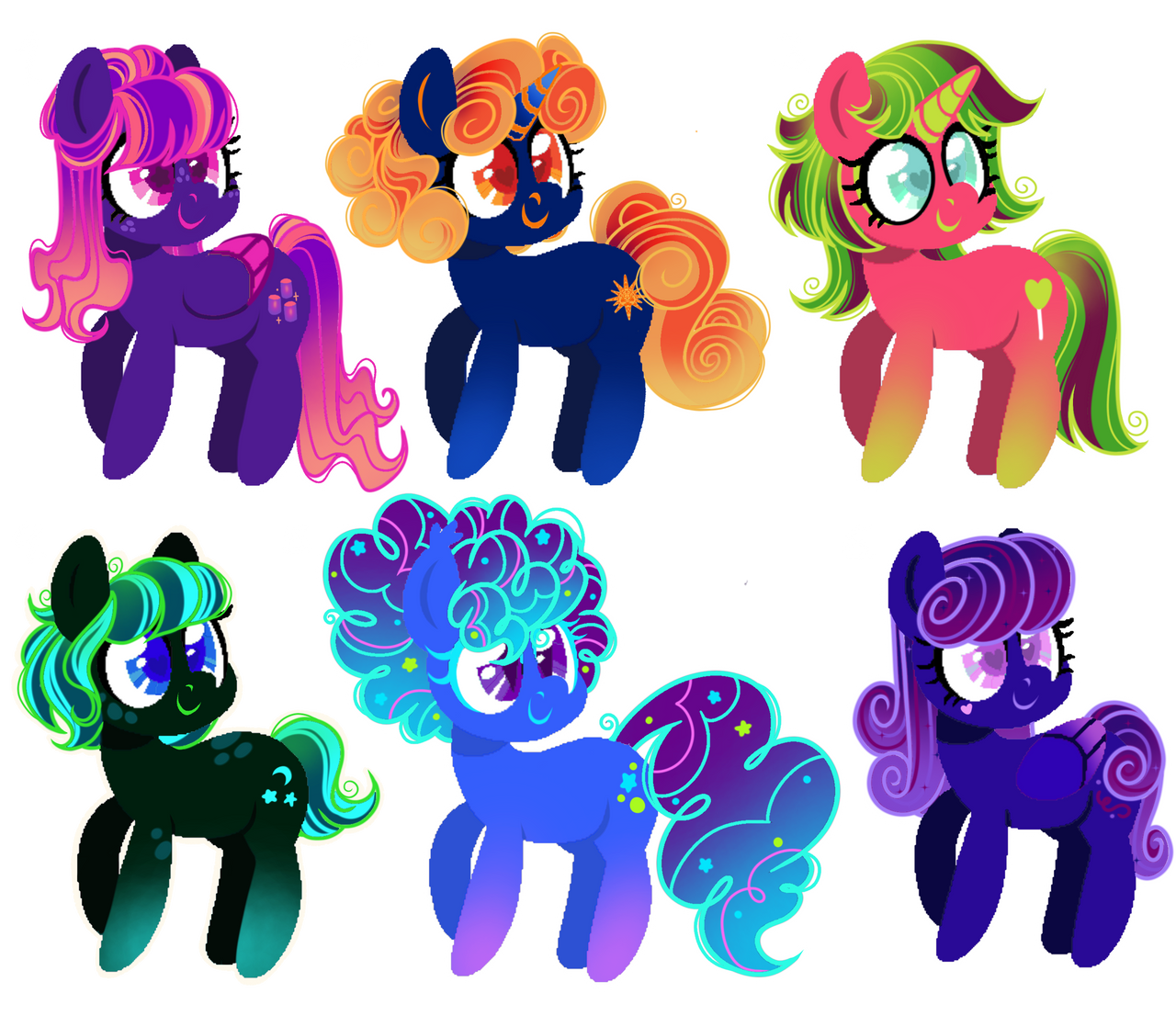 OPEN - Chibi ponies Adopt (06/06)
