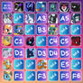 MLP GRID: THE PILLARS X THE VILLAINS (OPEN 15/36)