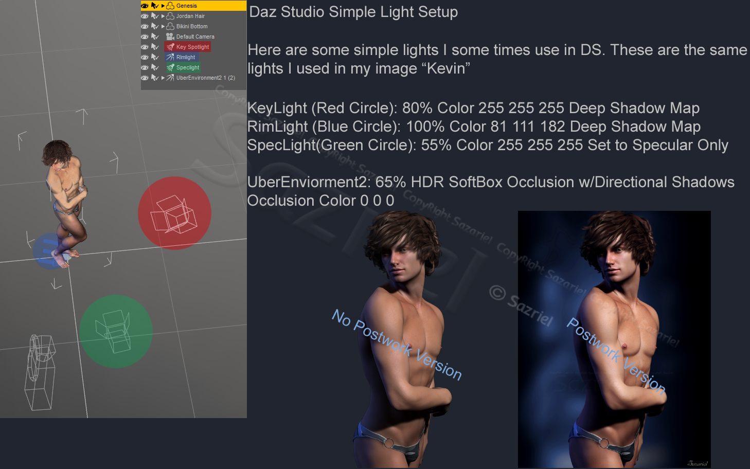 Daz Studio Simple Lighting