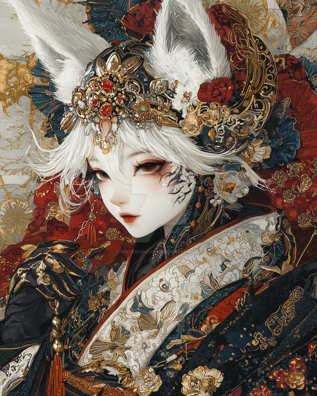 Princess of the fox clan by waterhollow on DeviantArt