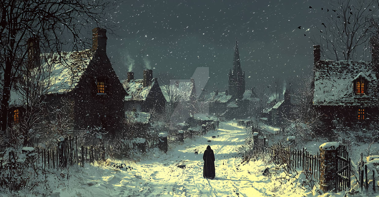 Rustic snowfall by waterhollow on DeviantArt