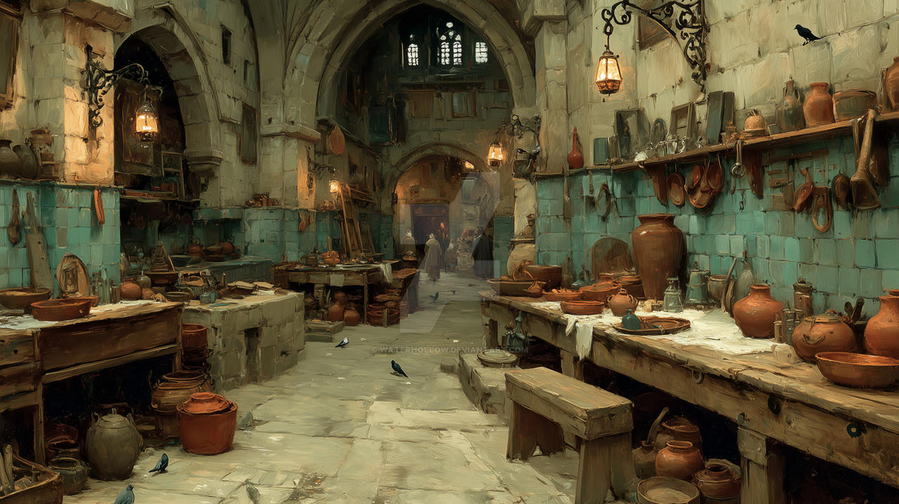 Monastery Functional Kitchen Monastery cuisine by waterhollow on DeviantArt