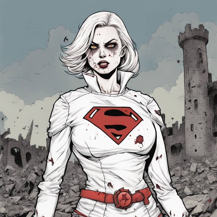 Zombie Power Power Girl as a zombie 2 by stephenborer on DeviantArt