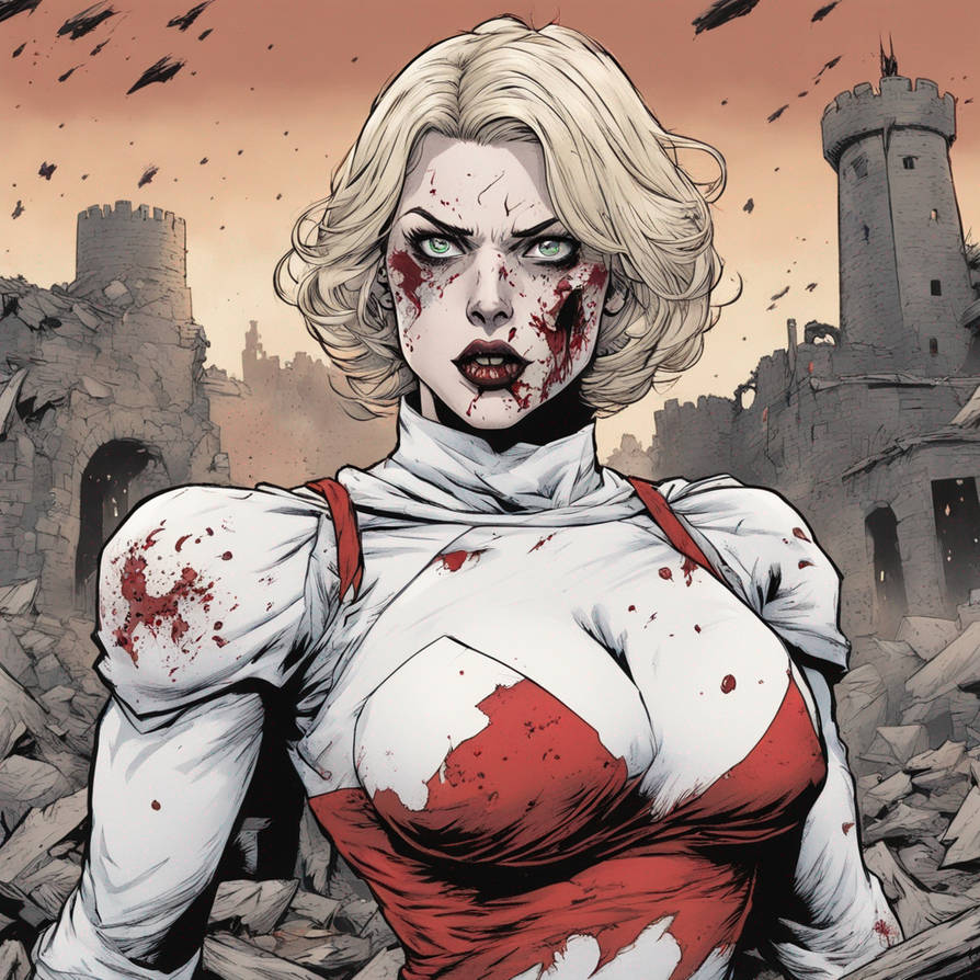 Zombie Power Power Girl as a zombie 1 by stephenborer on DeviantArt