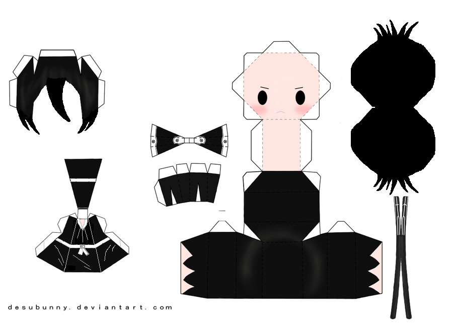 Rukia papercraft