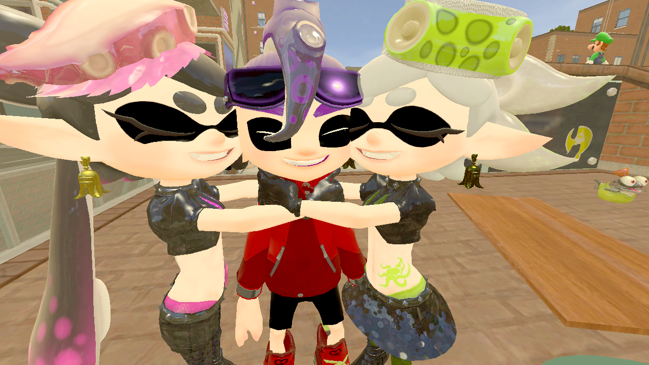 Splatoon: Group Hug by 14oliverhedgehog on DeviantArt