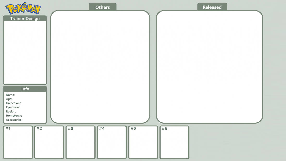 Pokemon Trainer Template by 14oliverhedgehog on DeviantArt