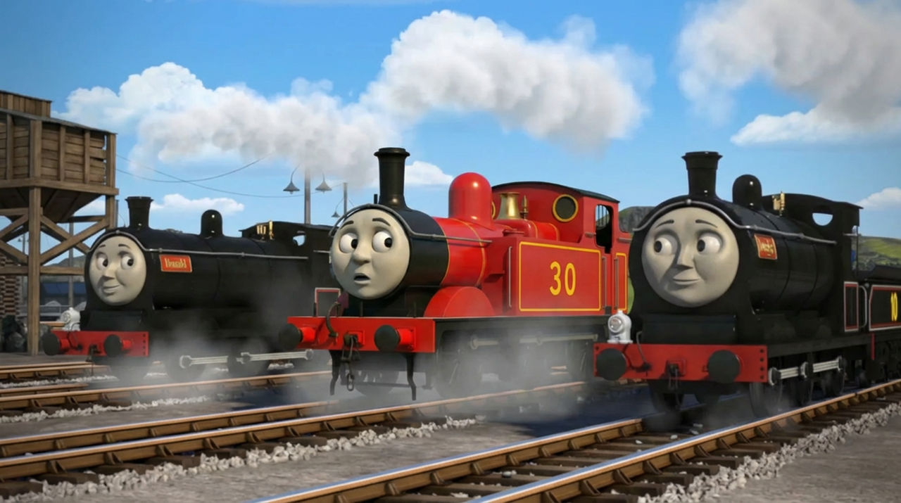 Thomas Two Fall Thomas and Friends: There's two of you? by 14oliverhedgehog on DeviantArt