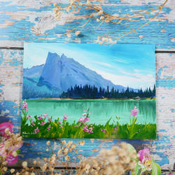 Emerald Lake Acrylic Study